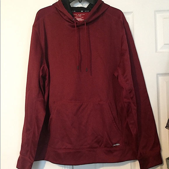 tek gear Shirts Nwt Mens Tek Gear Drytek Burgundy Hoodie Xl Poshmark